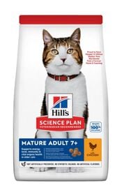 Hill's Science Plan - Croquettes Mature Adult 7+ au Poulet pour Chats - 3Kg