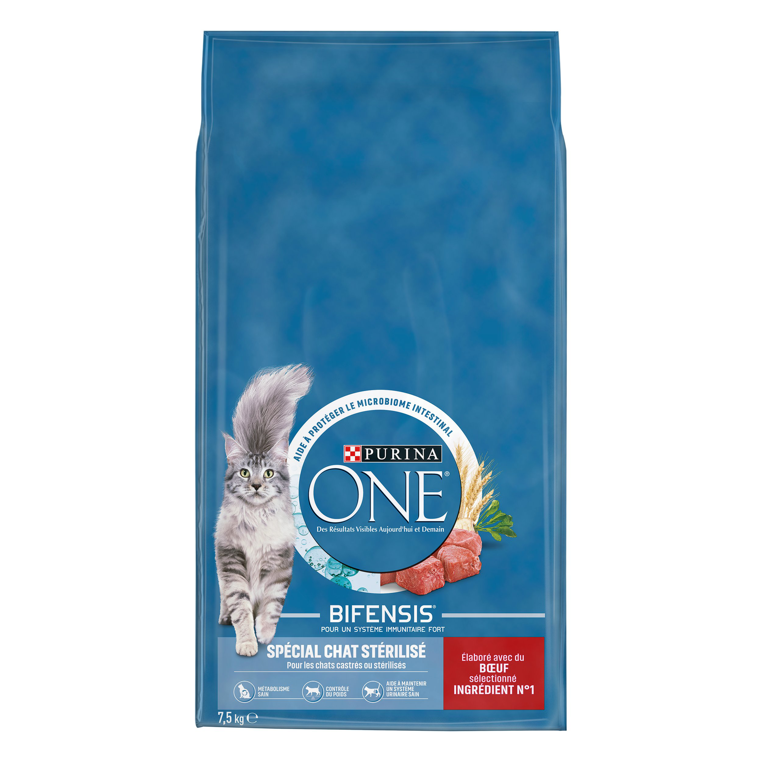 Purina One - Croquettes St&eacute;rilis&eacute; Bifensis au B&oelig;uf pour Chat - 7,5Kg Image num&eacute;ro 2