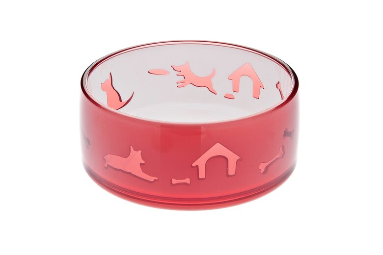 Ferribiella - Bol Duoworld Rouge L 1000ml pour Chiens - 17,3x7,2cm image number null