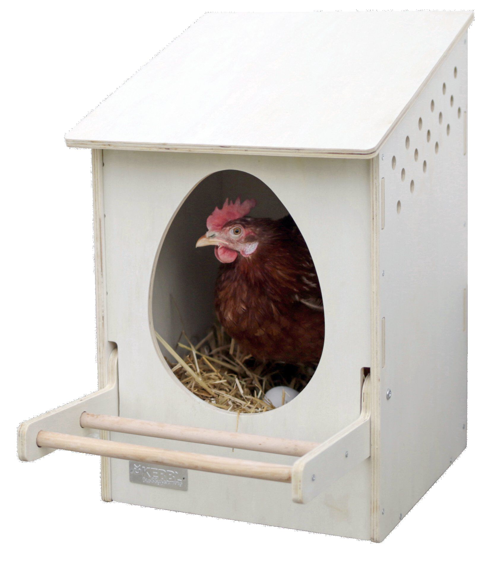 Kerbl - Pondoir en Bois pour Poules Pondeuses - 51x34x53cm Image num&eacute;ro 1