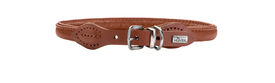 Hunter - Collier Round & Soft Canadian Up en Cuir de Bœuf Cognac