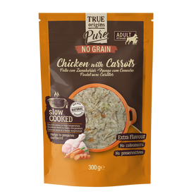 True Origins Pure - Repas Sachet Fra&icirc;cheur Poulet & Carottes pour Chiens Adultes - 300g
