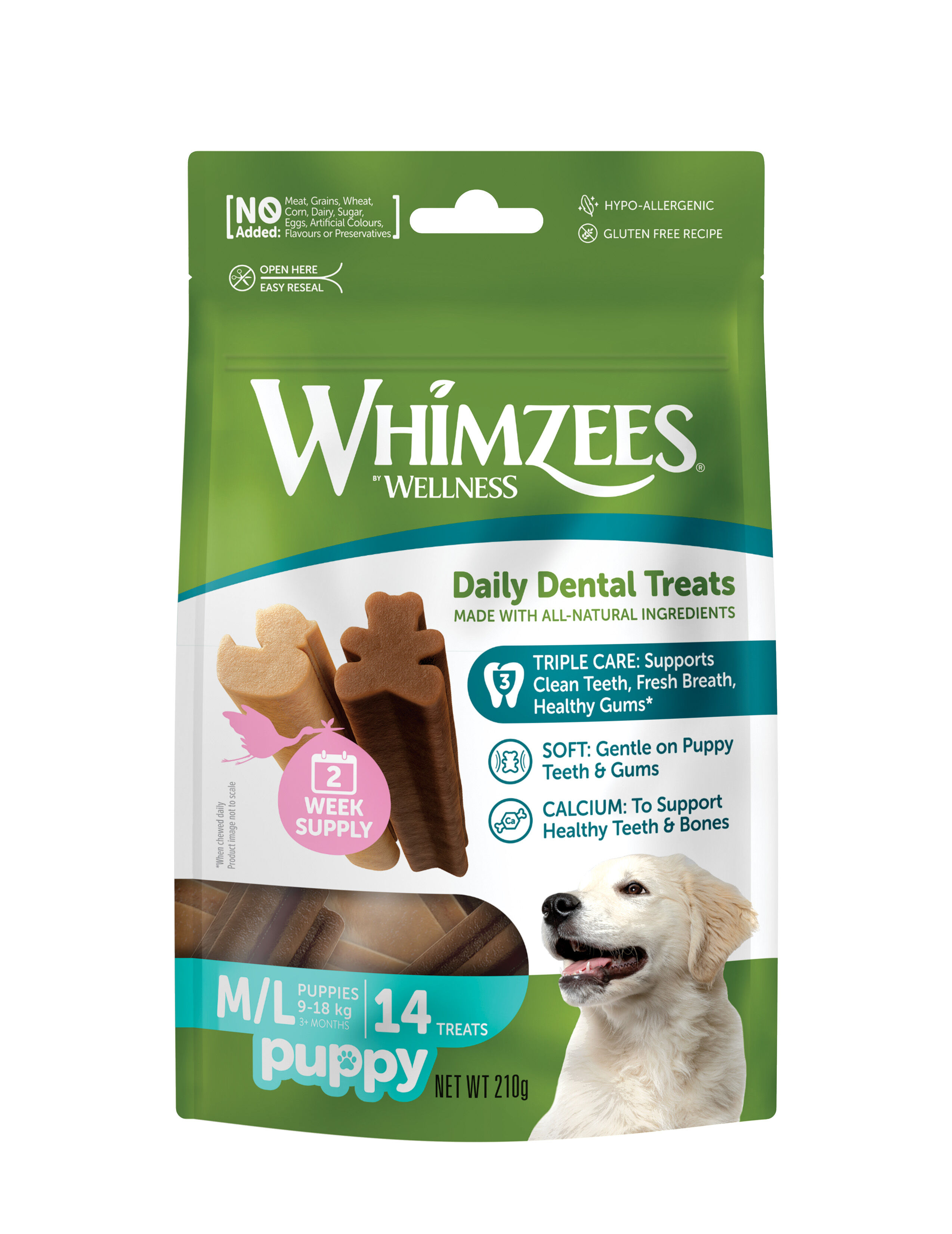 Whimzees - Friandises Daily Dental Treats Puppy pour Chiots - M/L Image num&eacute;ro 1