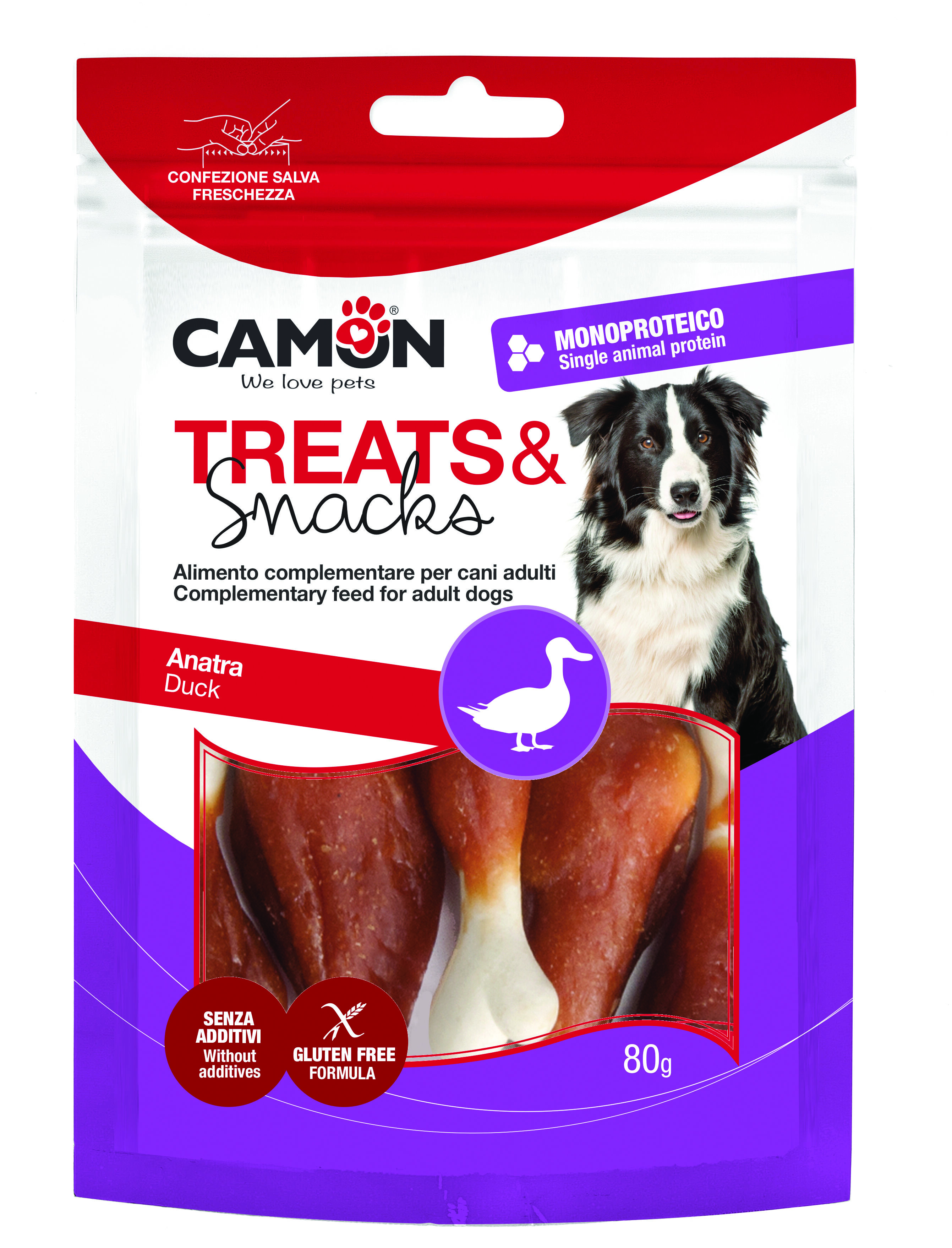 Camon - Friandises Treats & Snacks Cuisse Canard - 80g Image num&eacute;ro 1