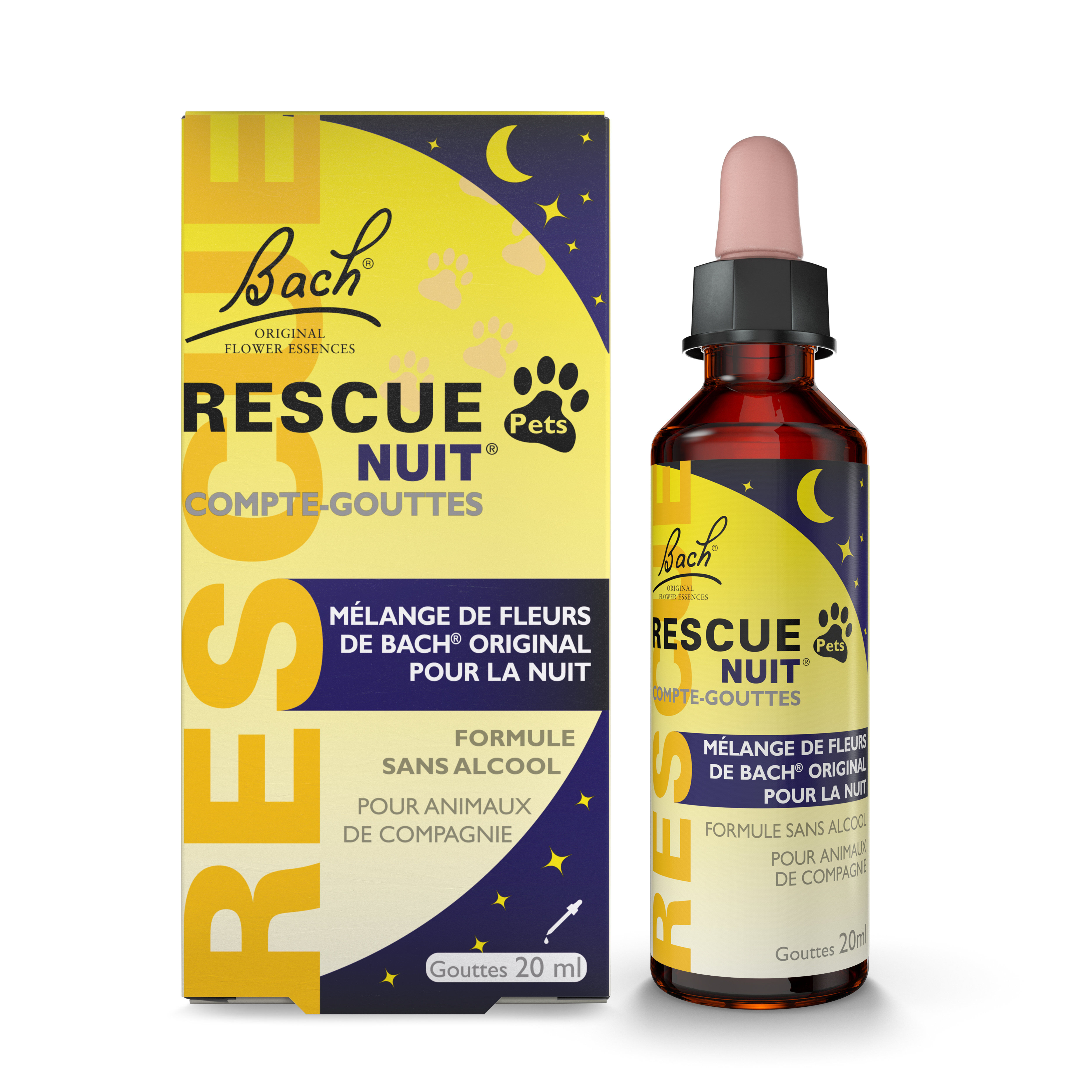 Rescue Pets -  M&eacute;lange NUIT Compte-gouttes Fleur de Bach - 20ml Image num&eacute;ro 6