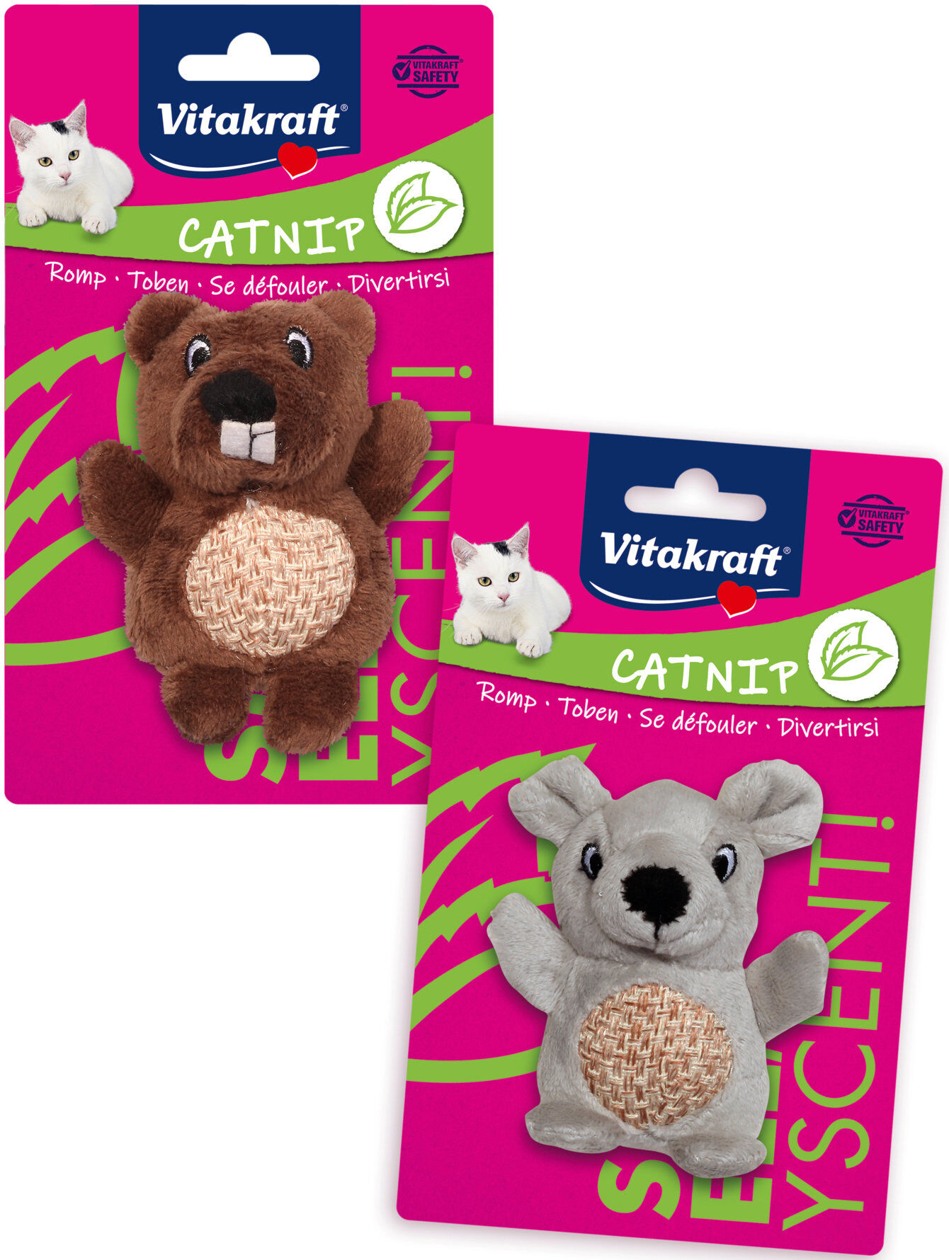 Vitakraft - Jouet Chat Castor et Souris Image num&eacute;ro 1
