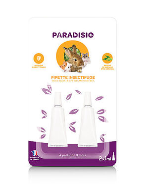 Paradisio - Répulsif Insectifuge en Pipette pour Rongeurs - 2x1ml