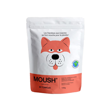 Tomojo - Friandises Moush Bucco-Dentaire aux Insectes pour Chiens - 100g