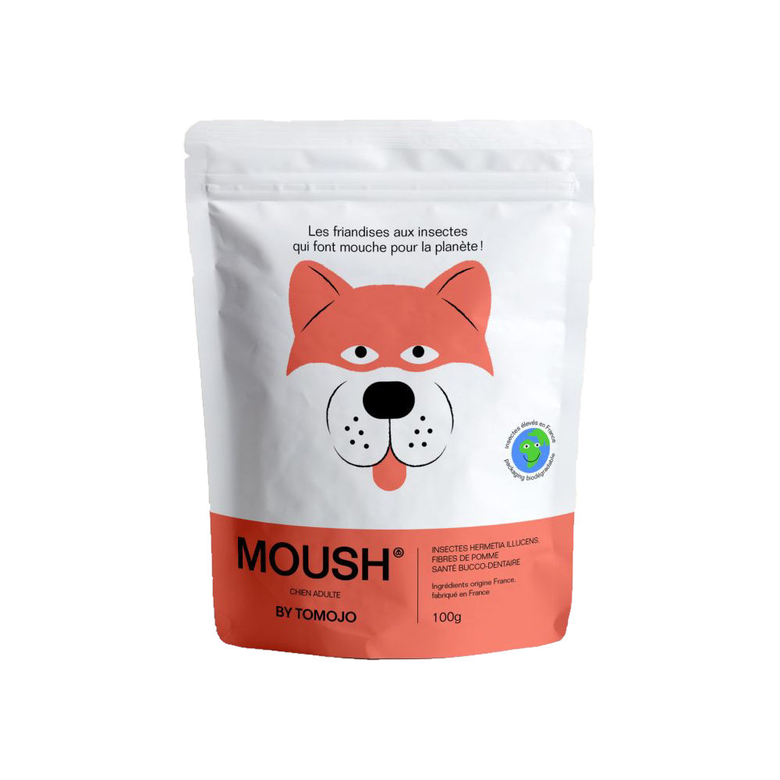 Tomojo - Friandises Moush Bucco-Dentaire aux Insectes pour Chiens - 100g image number null