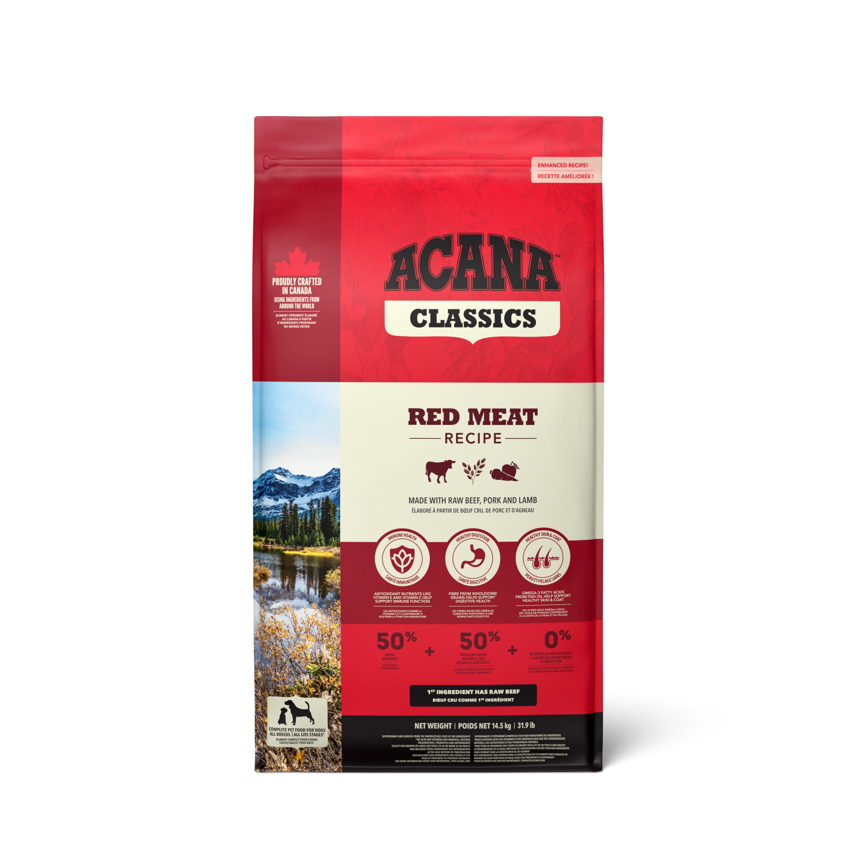 Acana - Croquettes Classics Red Meat Agneau et Porc pour Chiens - 14.5Kg Image num&eacute;ro 1