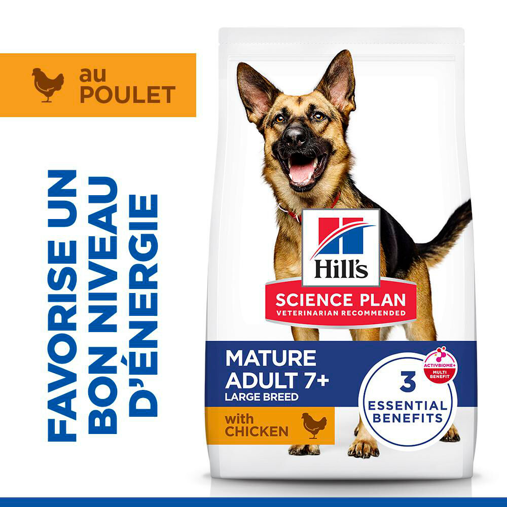 Hill's Science Plan - Mature Adult Croquettes Pour Grand Chien Ag&eacute; Au Poulet  - 18kg Image num&eacute;ro 4