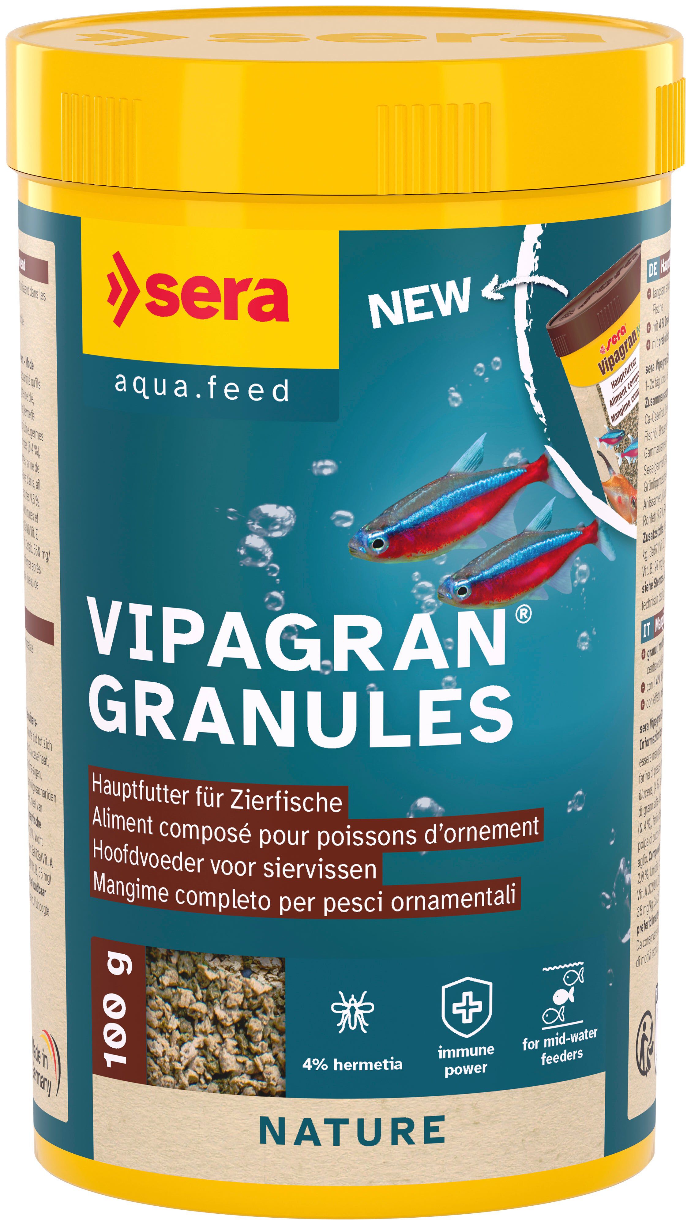 Sera - Granul&eacute;s Moelleux Vipagran Granules pour Poissons d'Ornement - 100g/250ml Image num&eacute;ro 1