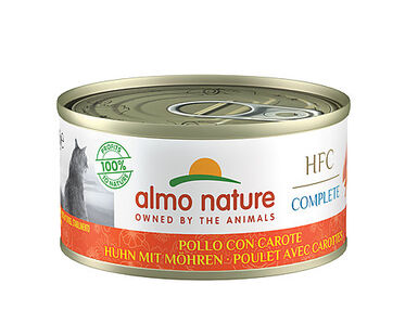 Almo Nature - Pâtée en Boîte HFC au Poulet et Carottes pour Chat - 70g
