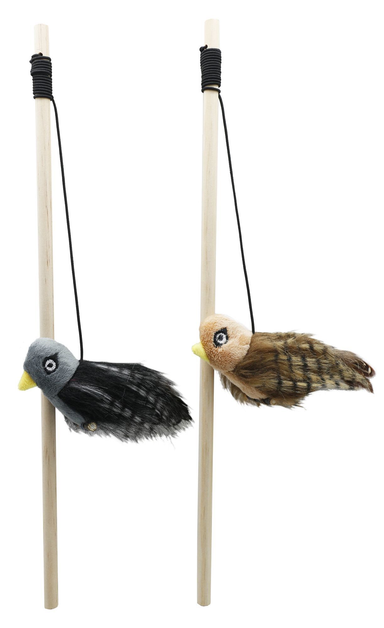 Anka - Jouet Canne a P&ecirc;che Oiseau Realiste pour Chat Image num&eacute;ro 1