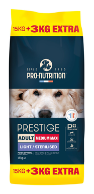 Pro Nutrition - Croquettes Prestige Medium Maxi Adult Light / Sterilised Pour Chien