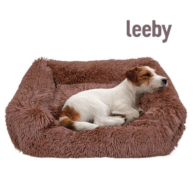 Leeby - Sofa Extra Doux Marron pour Chiens