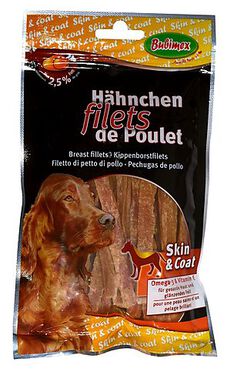 Bubimex - Friandises Filet de Poulet Skin&Coat pour Chiens - 100g