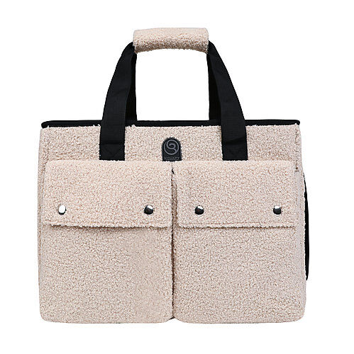 Wouapy - Sac Baroudeur Ecru pour Chiens - 40x21x30cm Image num&eacute;ro 1