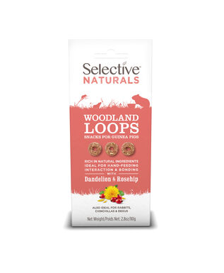 Supreme Science - Selective Naturals Woodland Loops pour Rongeurs - 80g