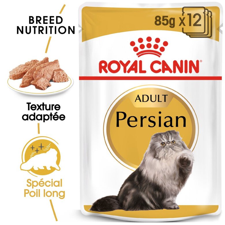Royal Canin - Sachets Persian en Mousse pour Chat - 12x85g Image numéro 2 Royal Canin - Sachets Persian en Mousse pour Chat - 12x85g Image numéro 2
