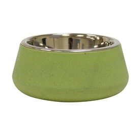 Croci - Bol en Bamboo et Acier TIERRA Vert pour Chien