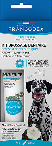 Francodex - Kit de Brossage des Dents pour Chien Image num&eacute;ro 1