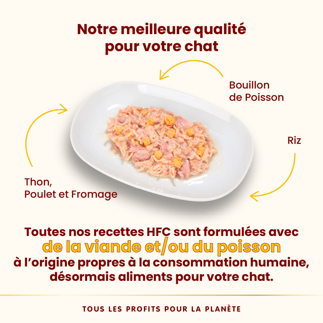 Almo Nature - P&acirc;t&eacute;e Hfc Natural Thon, Poulet Et Fromage - 150g Image num&eacute;ro 3