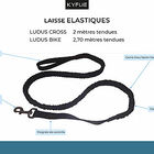 Kyflie - Laisse élastique Anti-chocs LUDUS CROSS Noir pour Chien - 2m image number null
