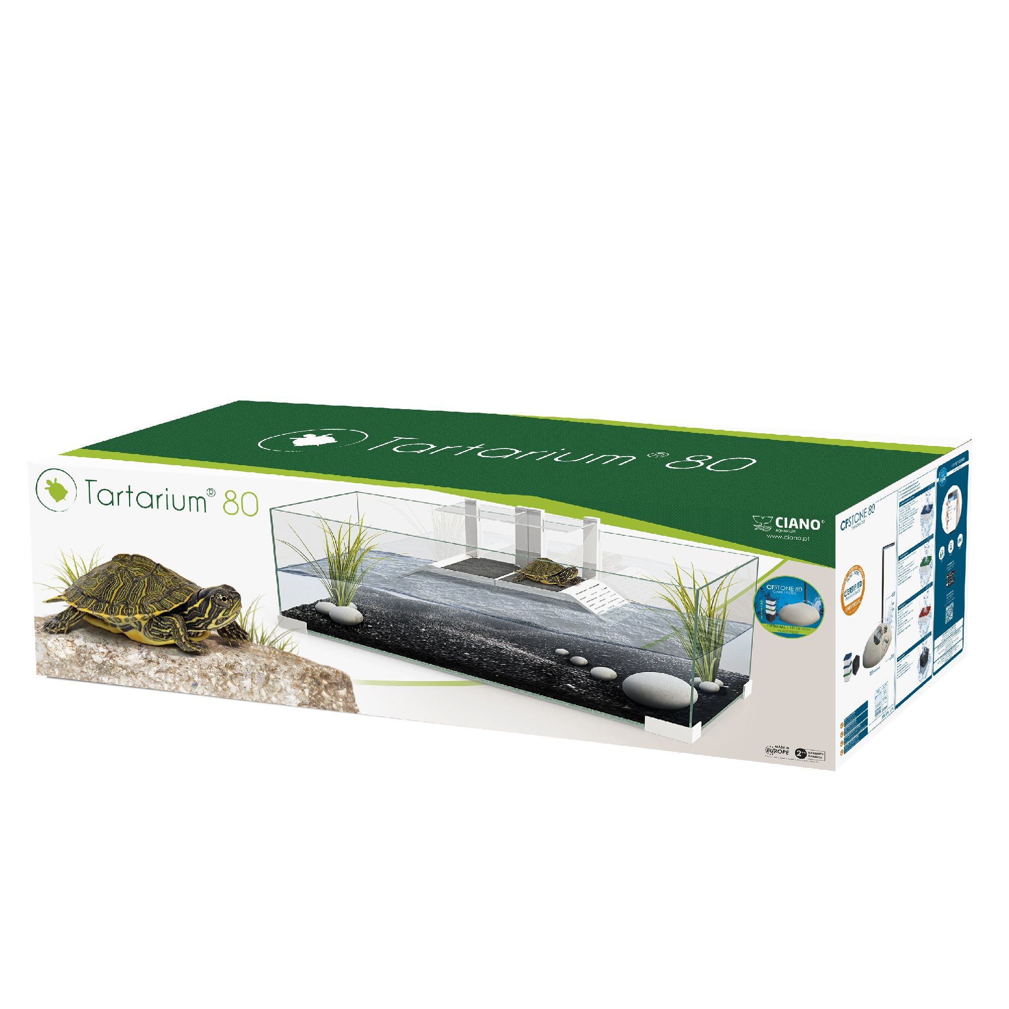 Ciano - Bac &agrave; Tortues Tartarium 80 New en Verre pour Tortues Image num&eacute;ro 2