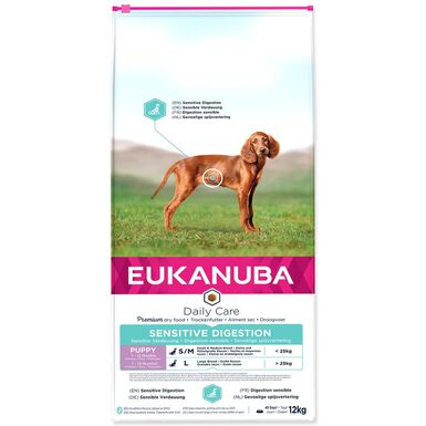 Eukanuba -  Croquettes Daily Care Chiot Digestion Sensible Pour Toutes Les Races Poulet 12kg