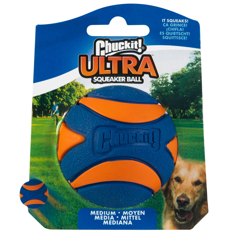 ChuckIt! - Balle Ultra Squeaker Ball Pour Chiens - M Image numéro 5 ChuckIt! - Balle Ultra Squeaker Ball Pour Chiens - M Image numéro 5