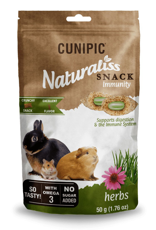 Cunipic - Friandises Naturaliss Herbal Snack Immunity pour Rongeurs - 50g Image numéro 1 Cunipic - Friandises Naturaliss Herbal Snack Immunity pour Rongeurs - 50g Image numéro 1