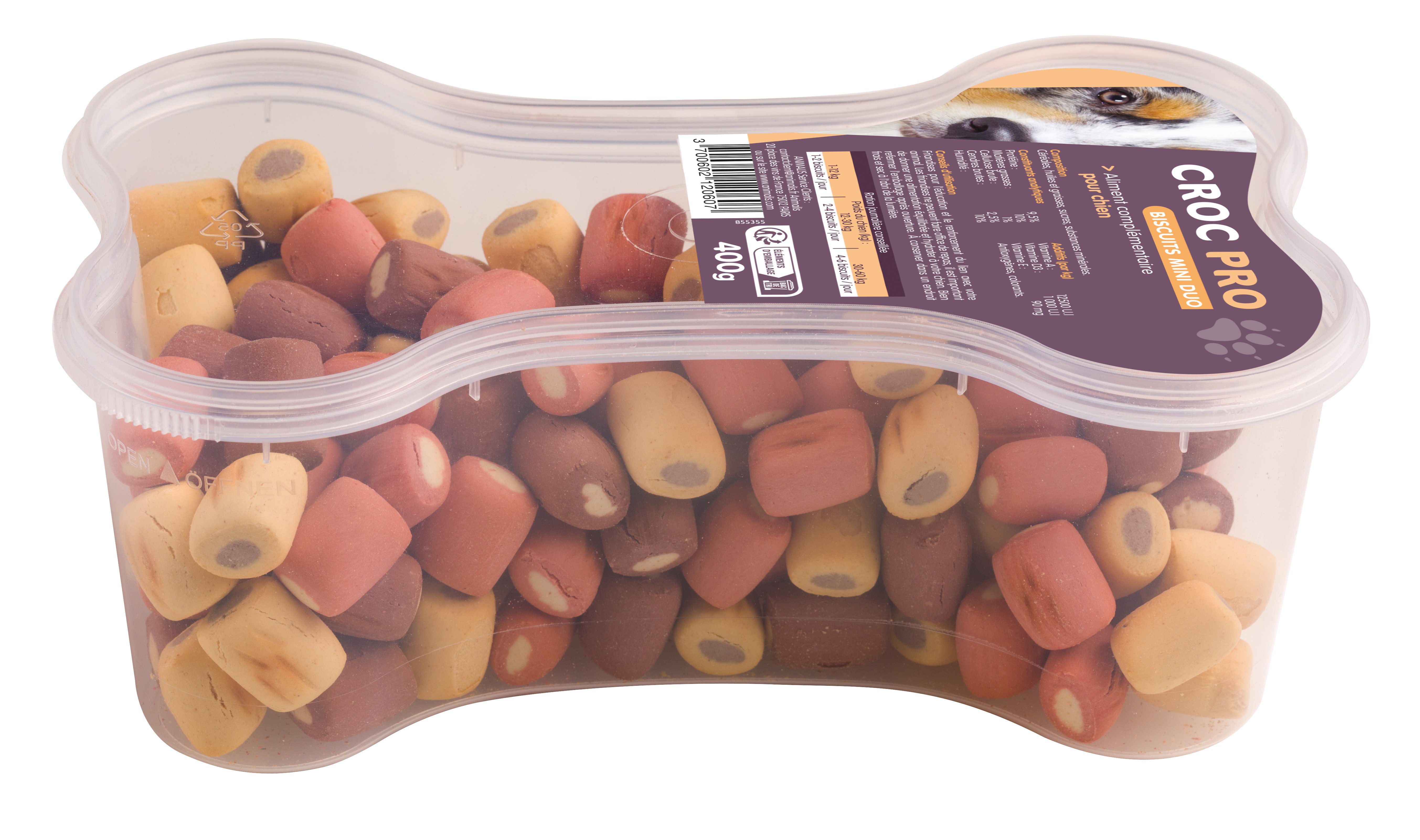 Croc Pro - Biscuits Mini Duos pour Chiens - 400g Image num&eacute;ro 2