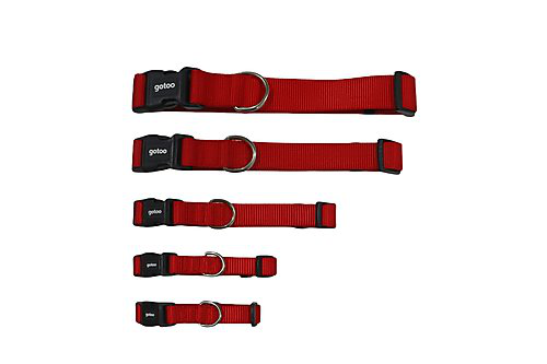 Gotoo - Collier Essentials en Nylon Rouge pour Chien - XS Image num&eacute;ro 4