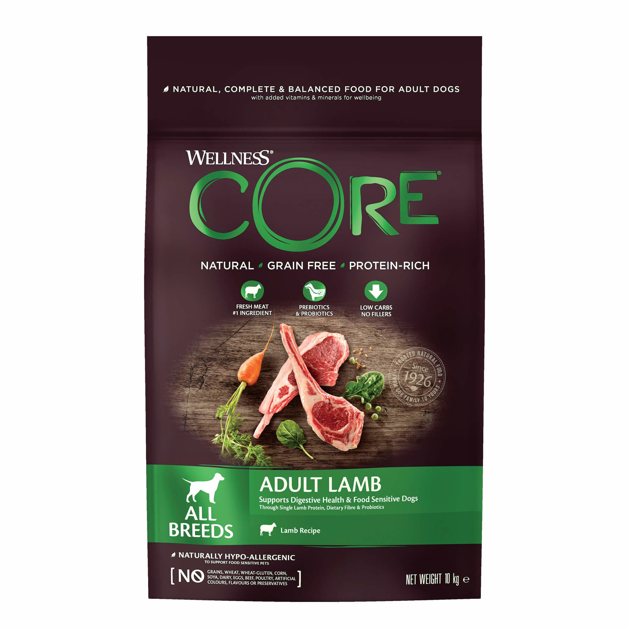 Wellness CORE - Croquettes &agrave; l'Agneau pour Chien de Toutes Races - 10Kg Image num&eacute;ro 1