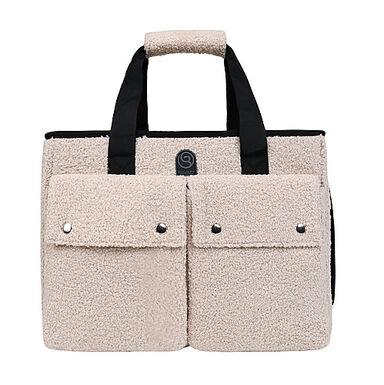 Wouapy - Sac Baroudeur Ecru pour Chiens - 40x21x30cm
