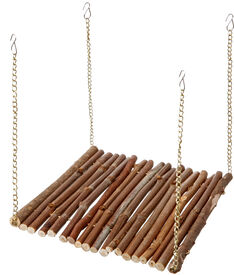 Flamingo - Balan&ccedil;oire Rody en Bois pour Rongeurs - 20x10cm