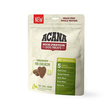 Acana - Friandises Crunchy au Foie et au Porc pour Chien - 100g