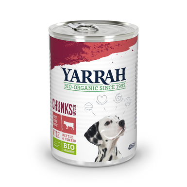 Yarrah - Bouchées Bio Sans Céréales au Bœuf pour Chiens - 405g