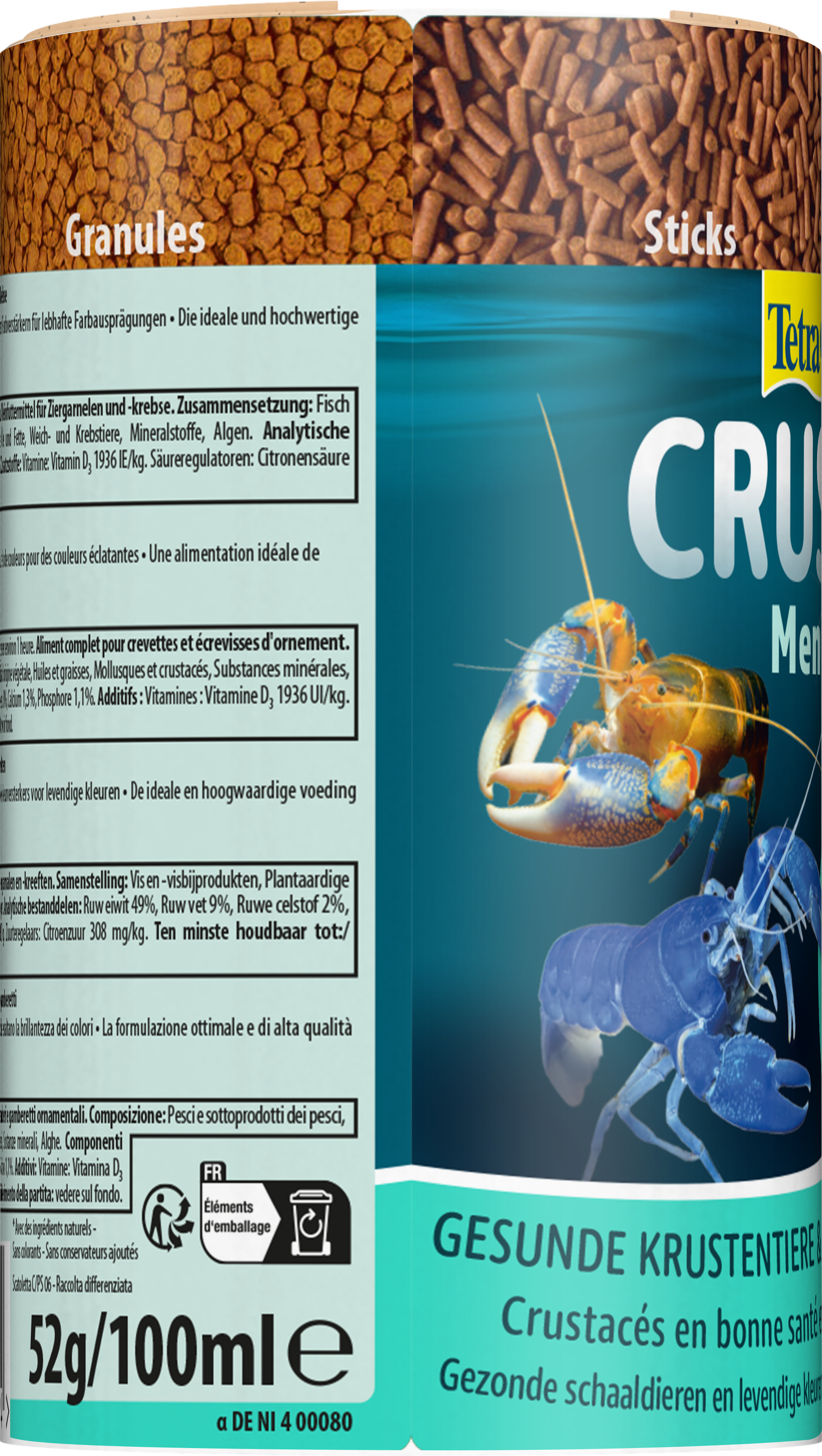 Tetra- Aliment Crusta Menu 4 in 1 pour Crustac&eacute;s - 100ml Image num&eacute;ro 3