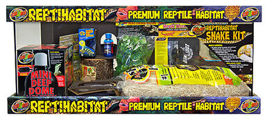 Zoomed - Kit Terrarium ReptiHabitat pour Serpent - 76X30X30CM