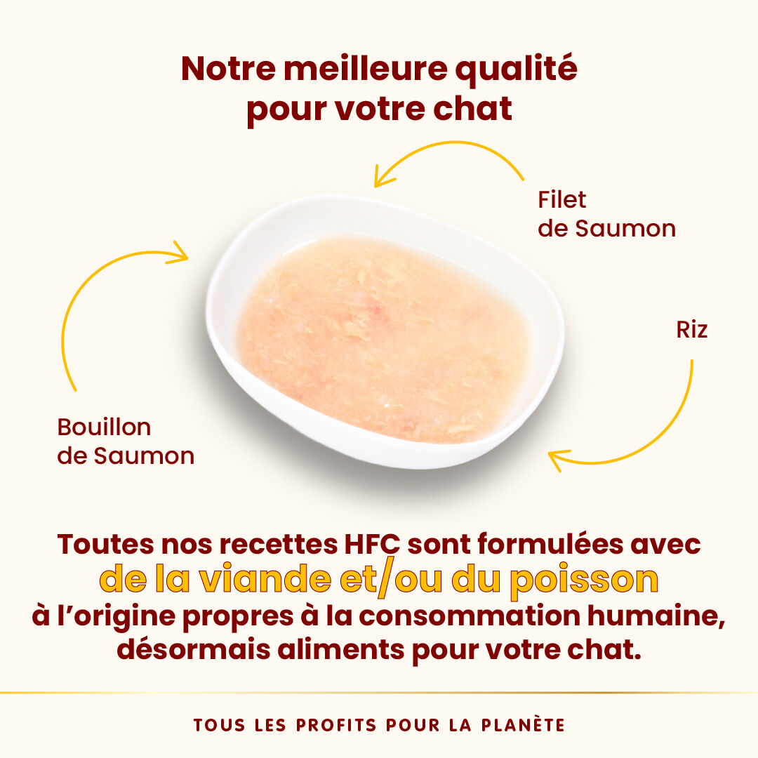Almo Nature - Pochon HFC Hydratation Help Bouillon de Saumon pour Chats - 50g Image num&eacute;ro 3