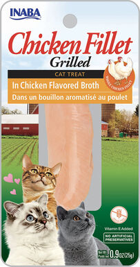 Inaba - Friandises Filet de Poulet Grillé Bouillon au Poulet pour Chats - 15g