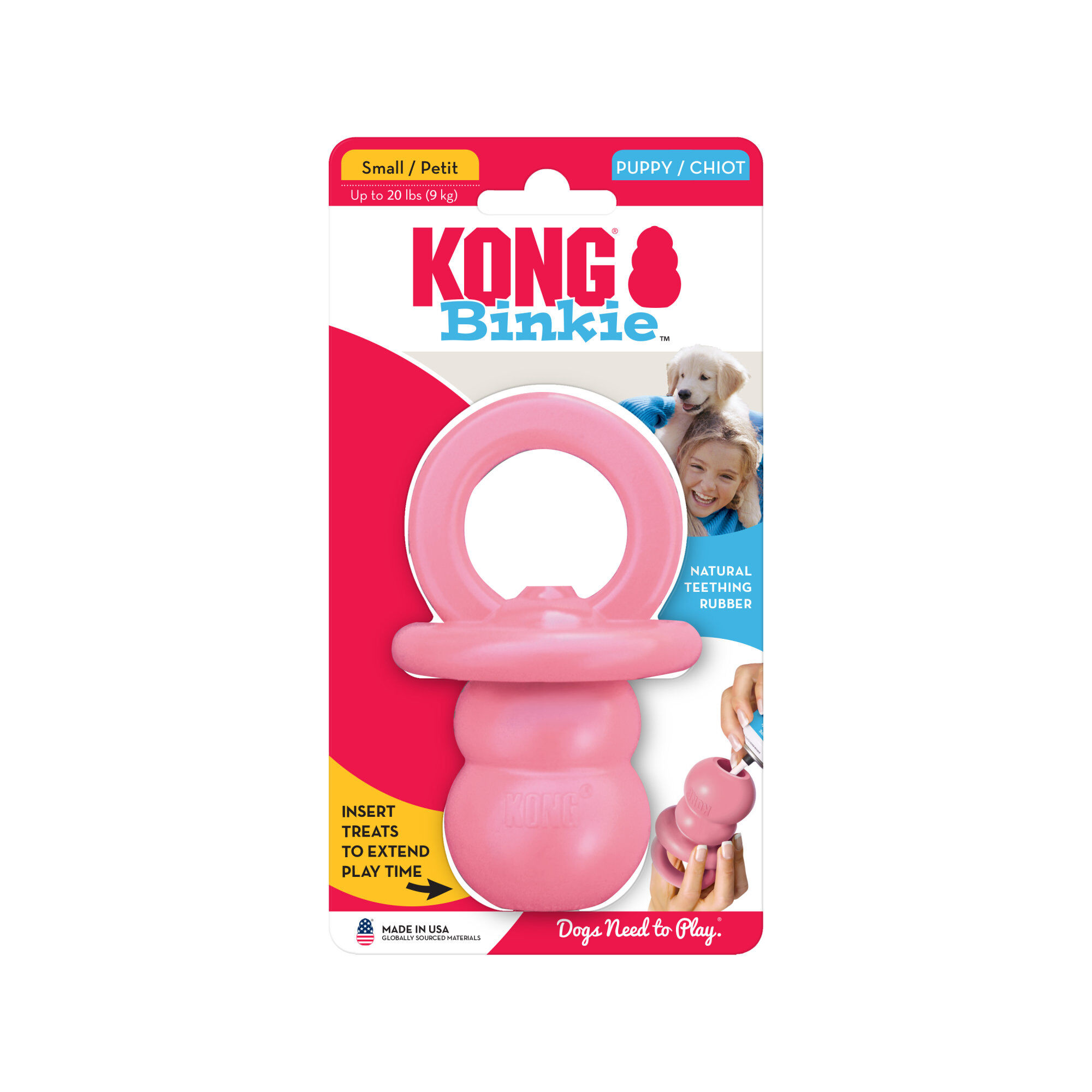 Kong - Jouet Puppy Binkie pour Chiot - S Image num&eacute;ro 3