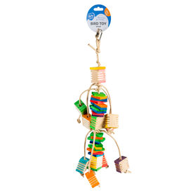 Duvoplus - Jouet Groovy Cluster en Bois avec Corde en Papier