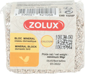 Zolux - Bloc de Sels pour Oiseaux - 90g