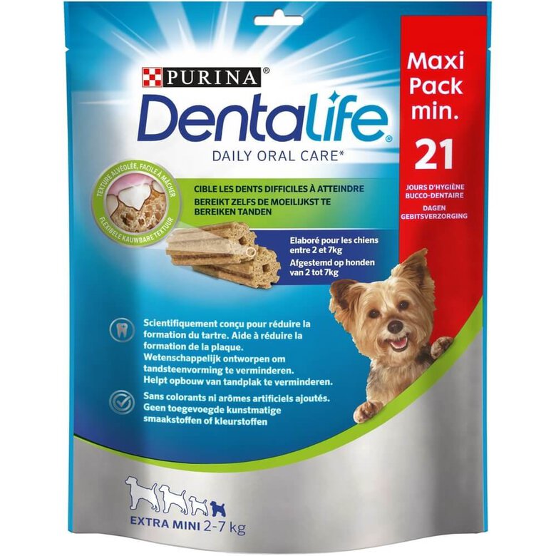 Dentalife - Bâtonnets à Mâcher Extra Mini pour Chien - 207g Image numéro 1 Dentalife - Bâtonnets à Mâcher Extra Mini pour Chien - 207g Image numéro 1