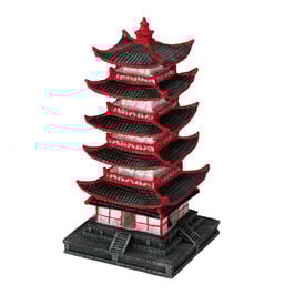 Aquadella - Décoration Pagade Chinoise S pour Aquarium - 10x10x19,5cm