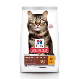 Hill's Science Plan - Adult Hairball Indoor Croquettes Pour Chat Agé D'intérieur Au Poulet  -  1,5kg