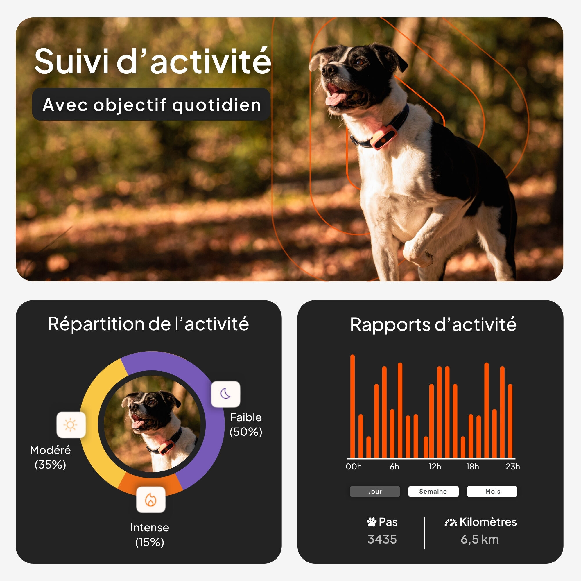 Weenect - Traceur GPS L/XL Edition 2023 pour Chiens - Blanc Image num&eacute;ro 3